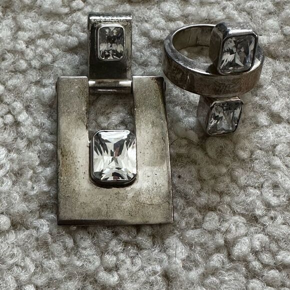 Sterling Silver 950 Jewelry Set Mexico - Picture 8 of 14